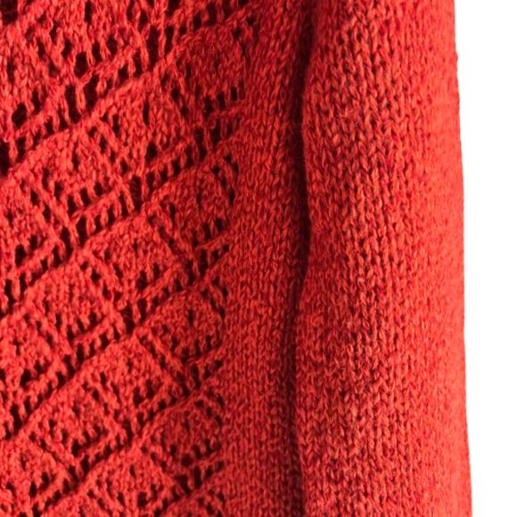 Harvest Orange Super Soft Knit Cowl Neck Pullover Sweater Ladies Size M #B - Picture 2 of 4